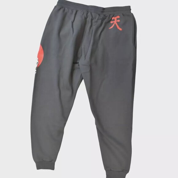 Graph Mens Capcom Street Fighter Akuma Kanji Image Jogger Pants New - Picture 2 of 9